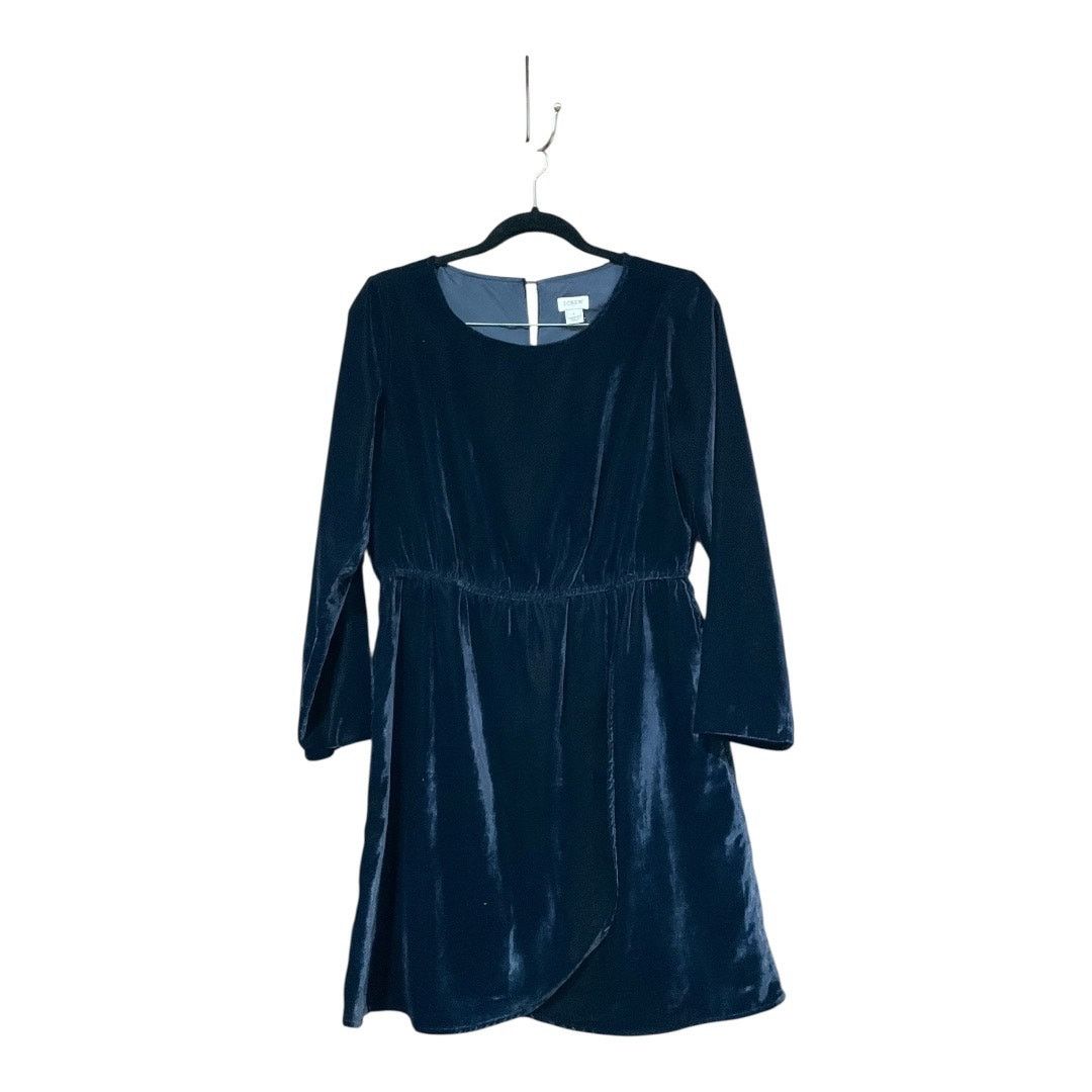 J.Crew J. Crew Dress Women 6 Blue Velvet Size M / US 6-8 / IT 42-44 - 1 Thumbnail