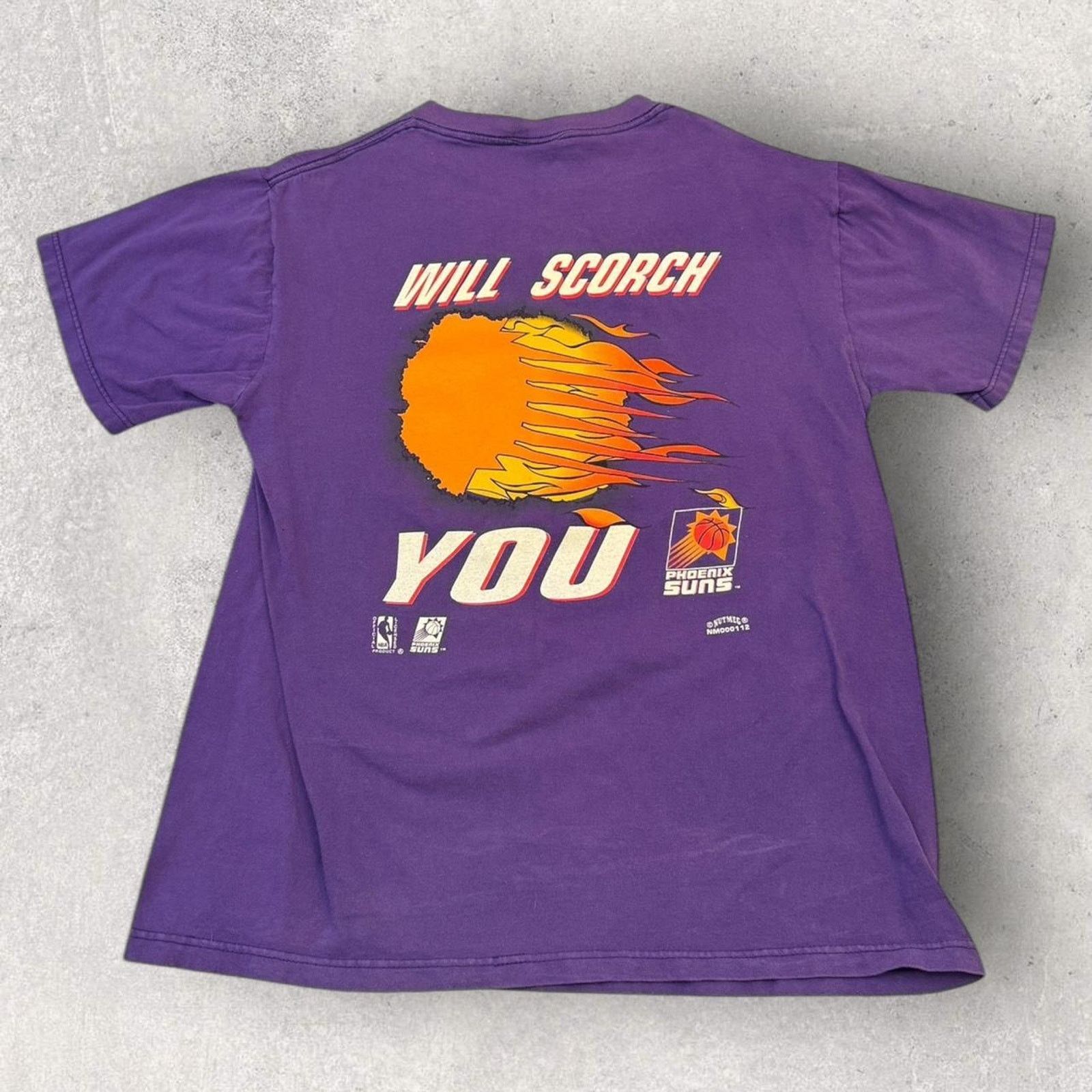 NBA × Nutmeg Vintage 90s Phoenix Suns purple graphic tee Size US XL / EU 56 / 4 - 3 Thumbnail