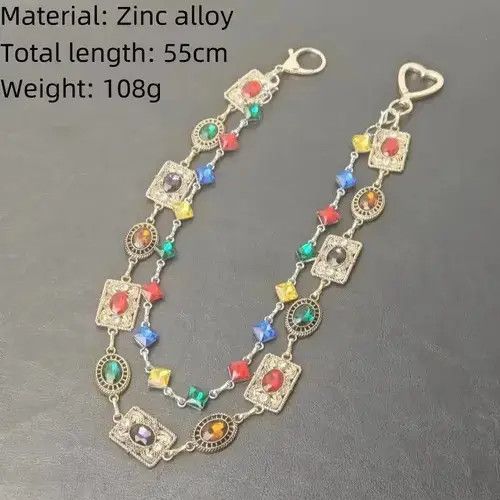 Other 2 Layer Waist Punk Wallet Chain Pant Waist Size ONE SIZE - 4 Thumbnail