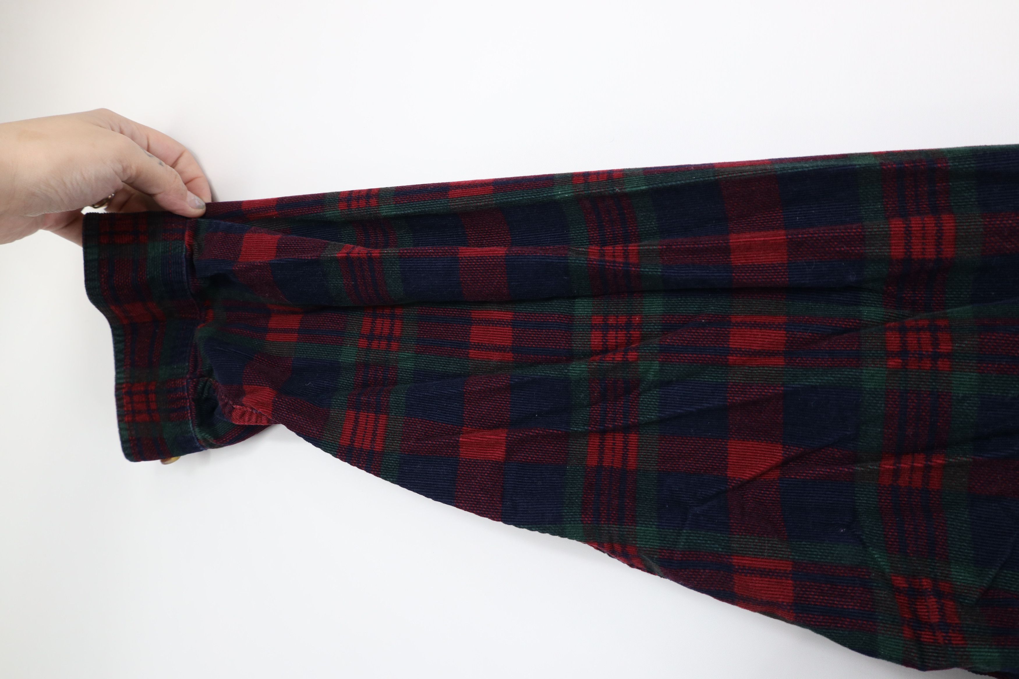 Vintage Vintage 90s Streetwear Corduroy Collared Button Down Shirt Size US L / EU 52-54 / 3 - 7 Thumbnail