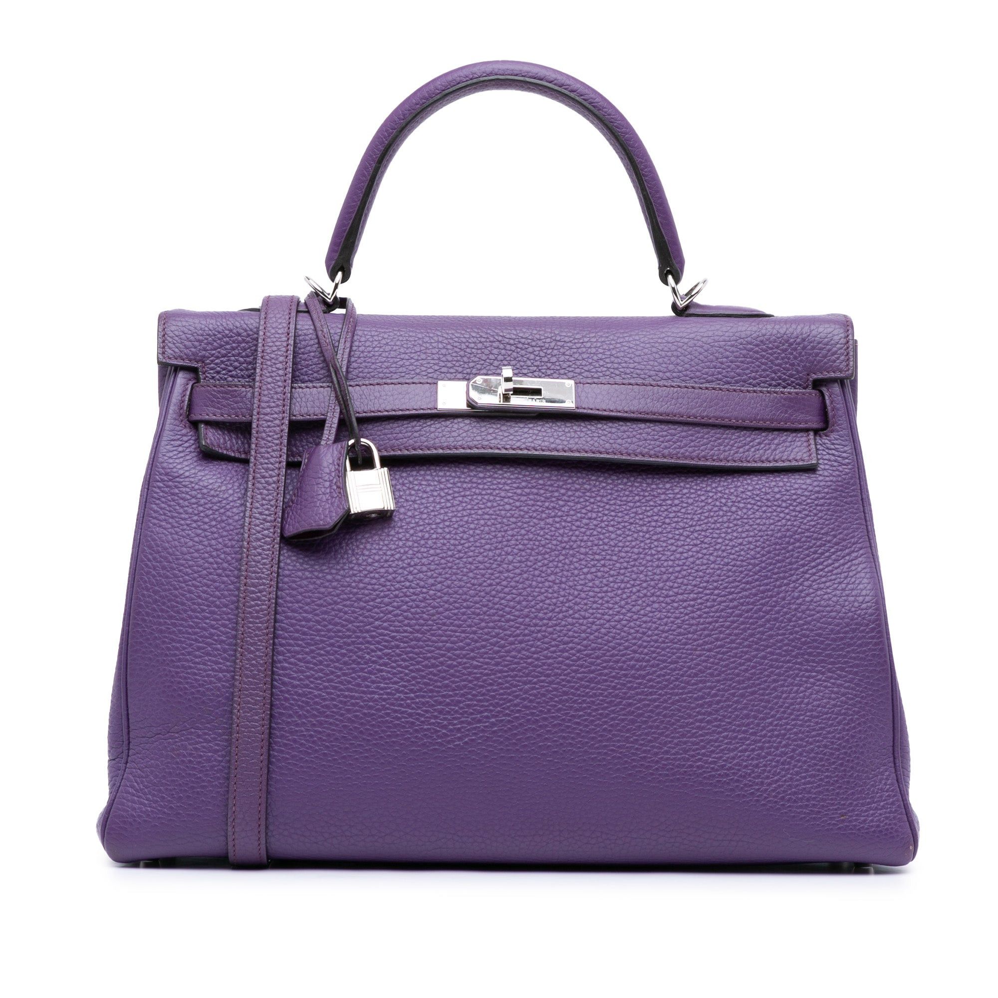 Hermes Hermès Togo Kelly II Retourne 35 Purple Size ONE SIZE - 1 Thumbnail