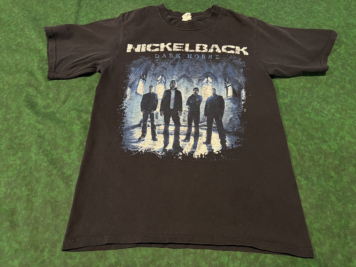 Band Tees Vintage Nickelback Dark Horse Tour 2009 Black Double Sided Size US S / EU 44-46 / 1 - 1 Thumbnail