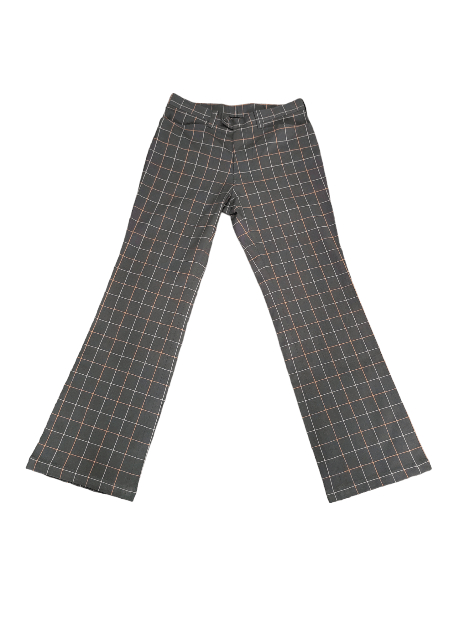 Tornado Mart Flare Pants Tornado Mart Checkered Plaid Boot Cut Streetwear Size US 29 - 3 Thumbnail