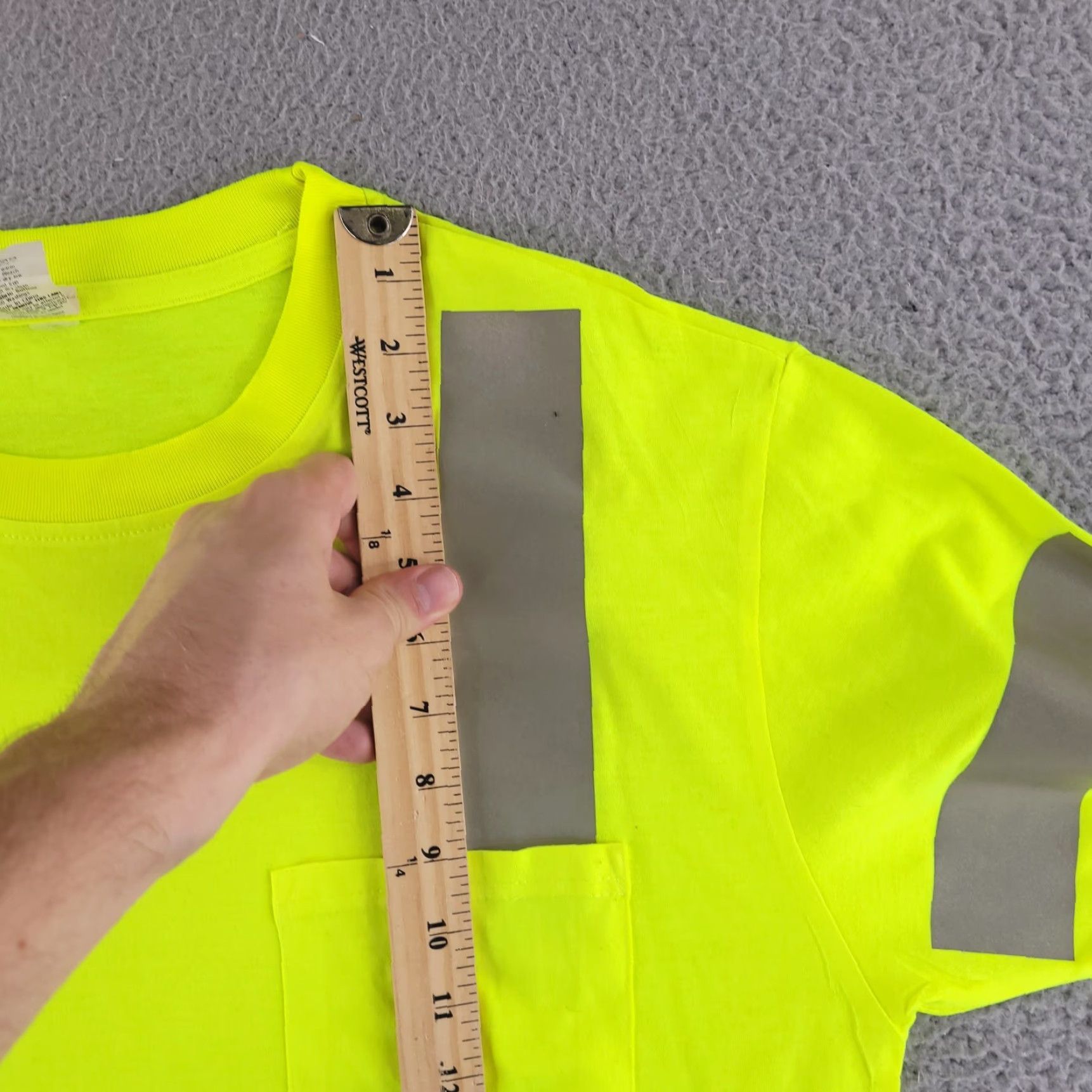 Vintage Radians Shirt Mens Large 3M Scotchlite Yellow Green Safety ANSI R 3 Size US L / EU 52-54 / 3 - 7 Thumbnail