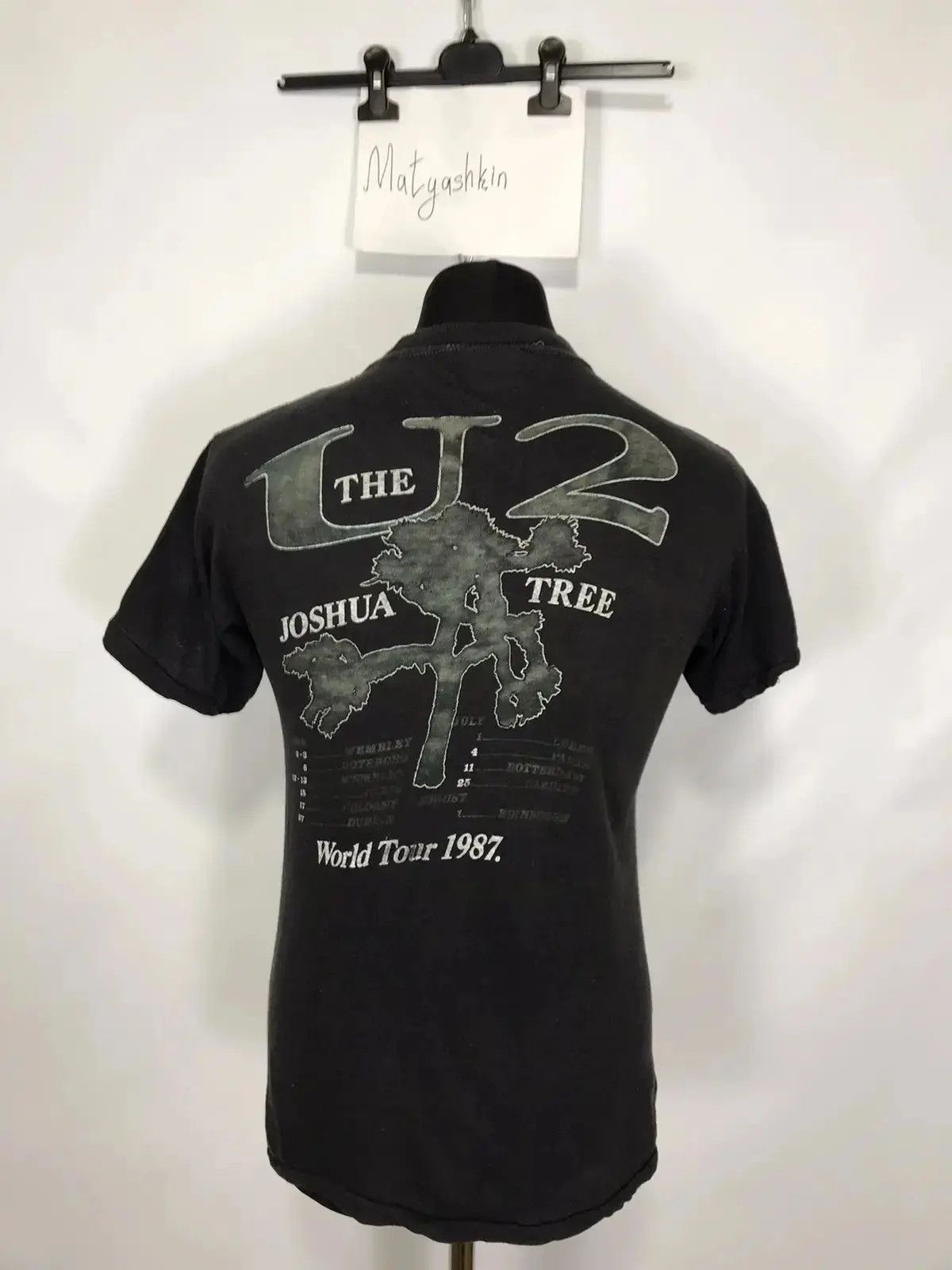Band Tees × Vintage The Joshua tree U2 world tour 1987 merchendise t-shirt Size US S / EU 44-46 / 1 - 3 Thumbnail