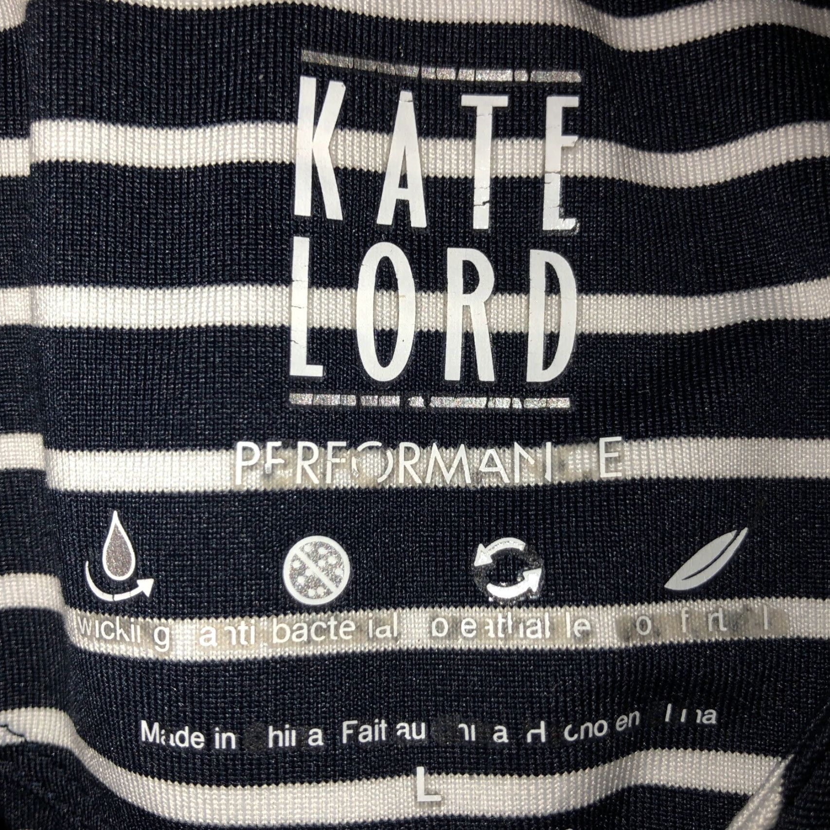 Vintage Kate Lord striped polo Womens L Regular Large Collared White Pinstripe Polo Shirt Size L / US 10 / IT 46 - 4 Thumbnail