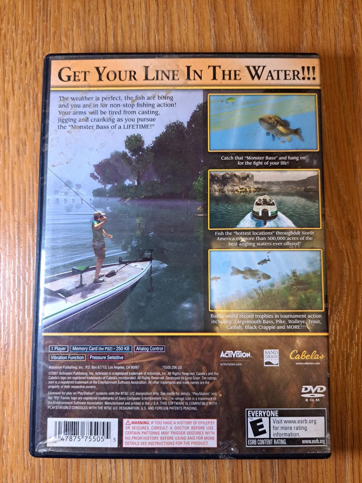 Other Cabela's Monster Bass PS2 PlayStation 2 Video Game Size ONE SIZE - 2 Thumbnail