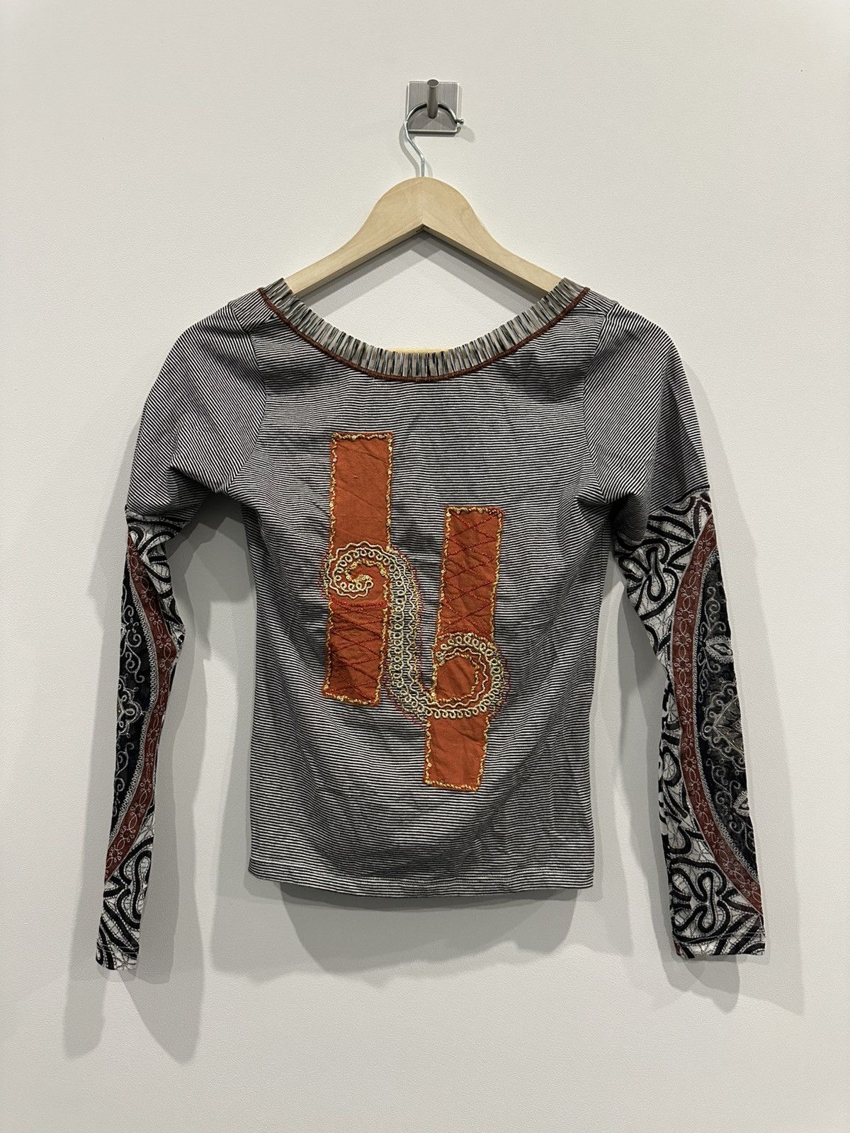 Jean Paul Gaultier Save The Queen all printed top long sleeve mesh JPG style Size M / US 6-8 / IT 42-44 - 4 Thumbnail
