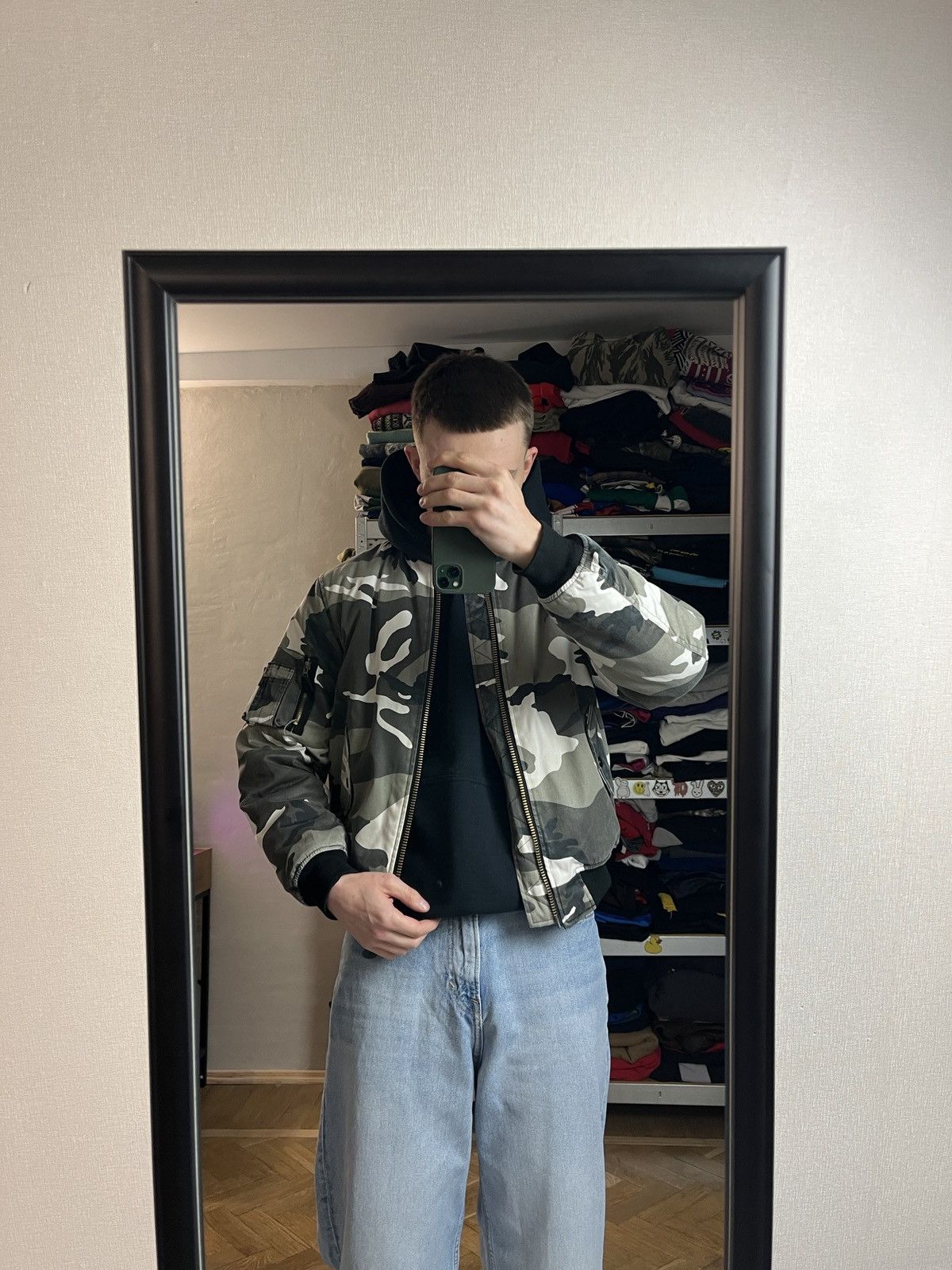 Fostex Garments MA-1 Reversible Bomber Jacket Arctic Camo
