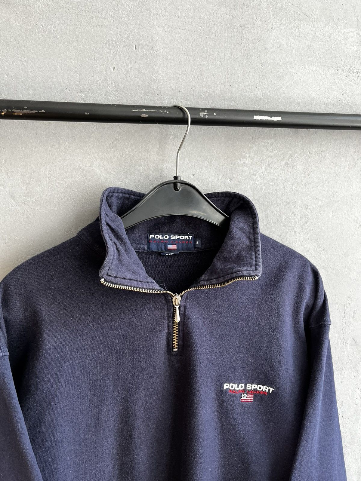 Polo Ralph Lauren × Ralph Lauren × Vintage Ralph Lauren Polo sport sweatshirt zip vintage 90s Size US L / EU 52-54 / 3 - 2 Thumbnail