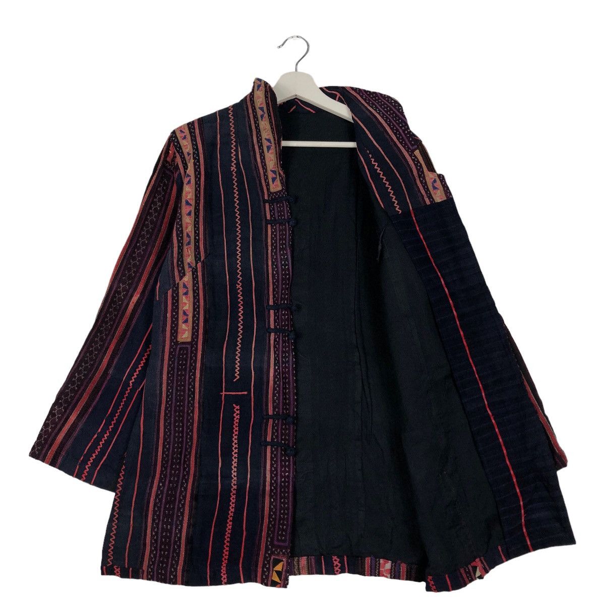 Japanese Brand 🔥Vtg Mandarin Style Jacket Navajo Issey Miyake Design Size US M / EU 48-50 / 2 - 9 Thumbnail