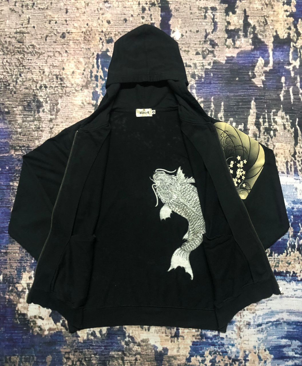 Karakuri Tamashii Karakuri Tamashii Koi Fish & Dragon Embroidered Print Size US XL / EU 56 / 4 - 3 Thumbnail