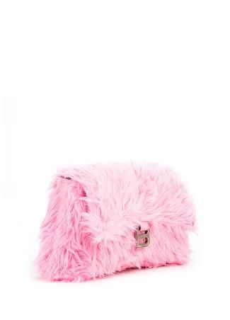 Balenciaga o1mt1gz0924 Size: OS / Fake Fur Downtown Shoulder Bag Pink Size ONE SIZE - 11 Thumbnail