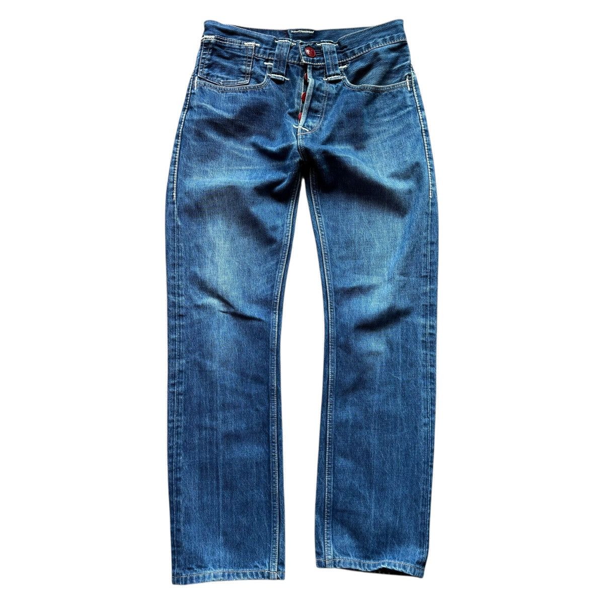 Levi's INSANE 1 of 1 Red Tab Levi’s engineered jeans buckleback y2k Size US 31 - 9 Thumbnail