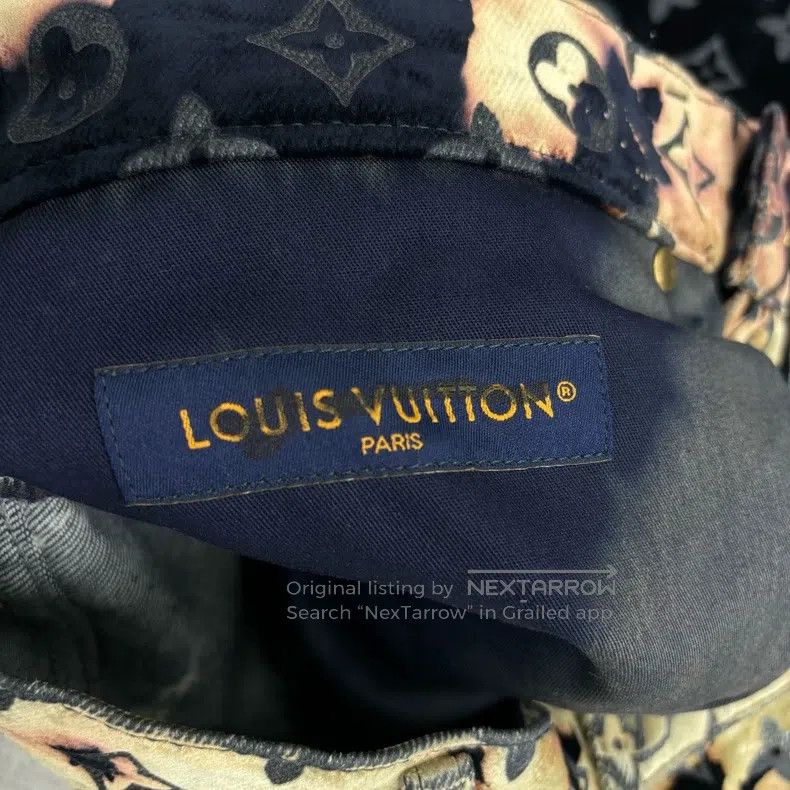 Louis Vuitton Louis Vuitton SS24 Faded Fire Cloud Pattern Loose Jeans Size US 34 / EU 50 - 4 Thumbnail