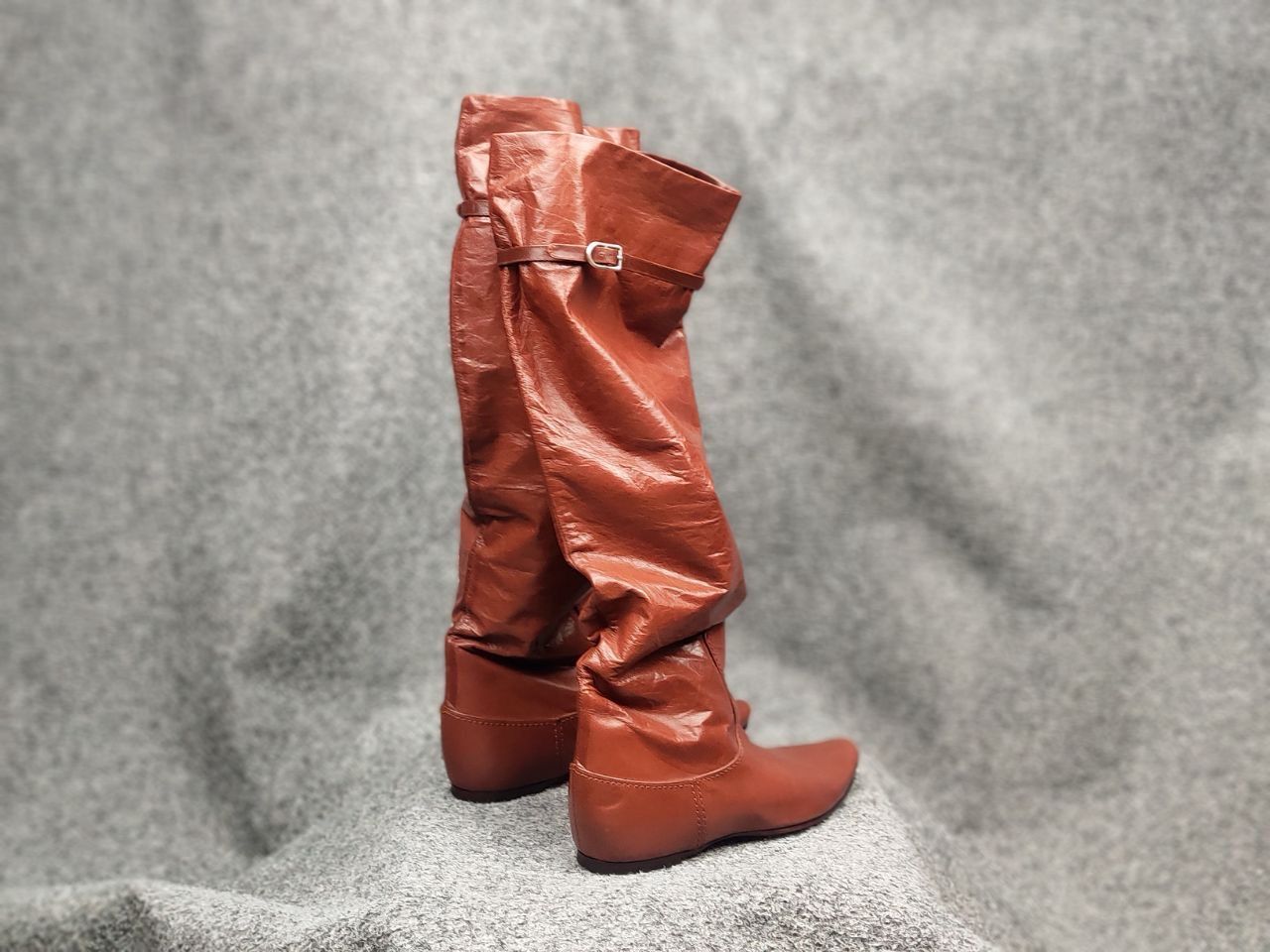 Bottega Veneta Rare Bottega Veneta High Riding Brown leather Light Boots Size US 5 / IT 35 - 8 Thumbnail
