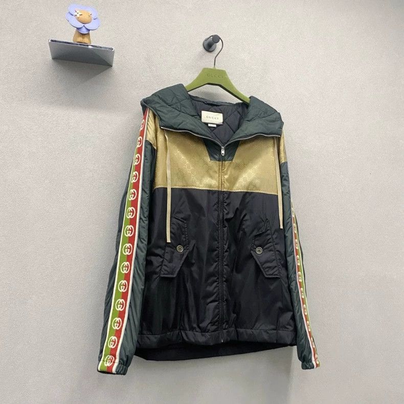 Gucci Gucci Green retro GG caccard color block jacket 2502-Nextar Size US S / EU 44-46 / 1 - 3 Thumbnail