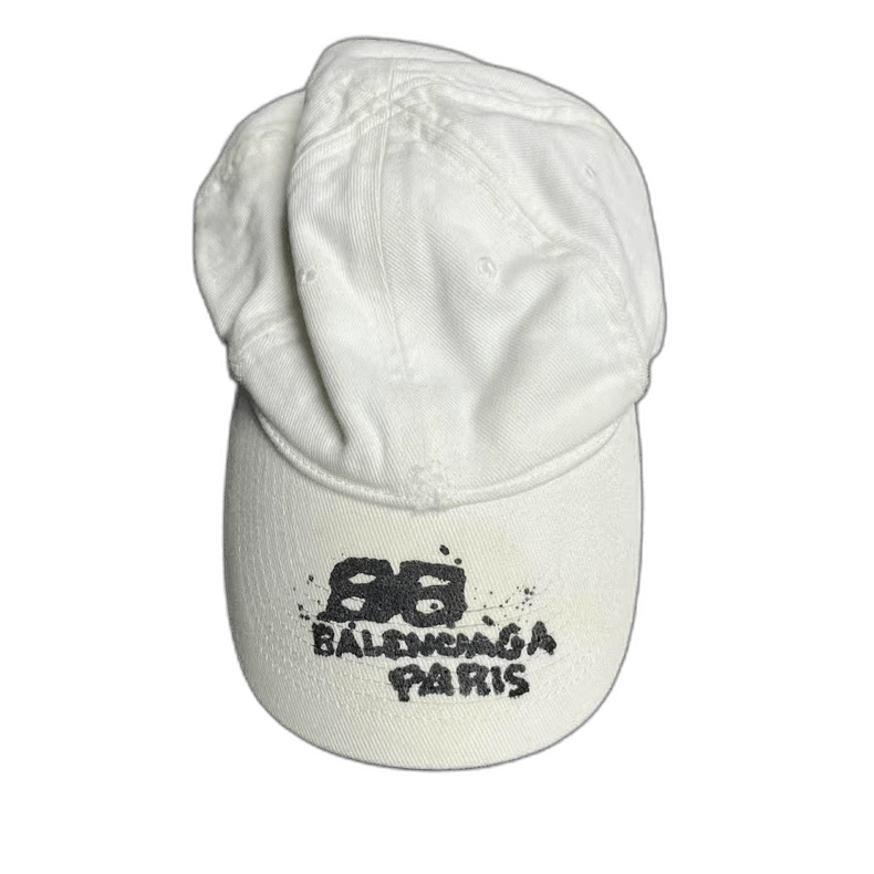 Balenciaga Fashion Versatile White Baseball Cap-2506