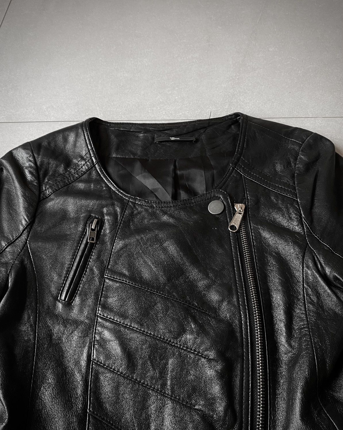 Japanese Brand Barak Biker Cropped Sheeskin Leather Jacket Size US S / EU 44-46 / 1 - 3 Thumbnail