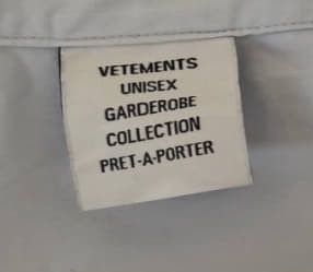 Vetements VETEMENTS Slogan Signed Long Sleeve Shirt Size US XS / EU 42 / 0 - 4 Thumbnail