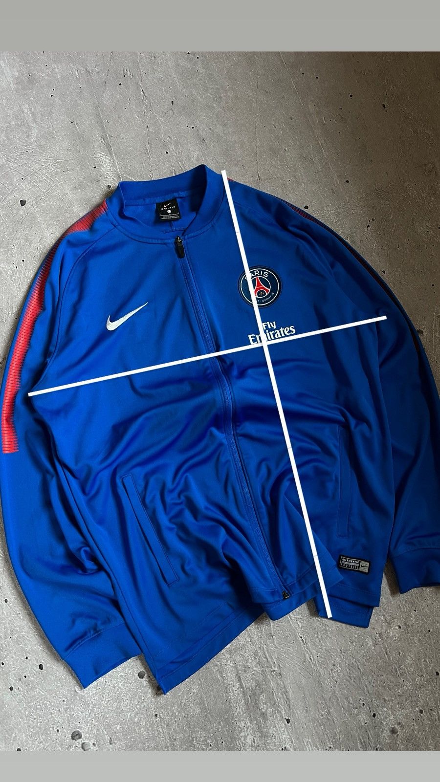 Nike Nike FC PSG Paris Saint Germain Full Zip Training Jacket L Size US L / EU 52-54 / 3 - 2 Thumbnail
