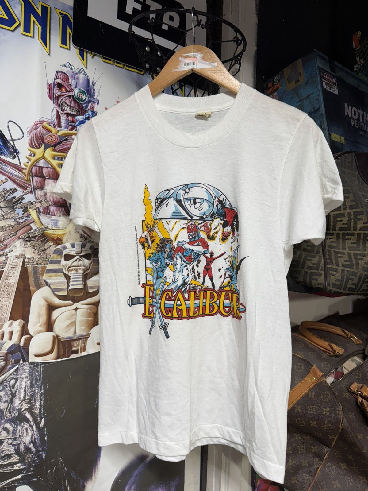 Vintage Vintage 1980’s Excalibur T-Shirt Marvel Comics Tee Small Size US S / EU 44-46 / 1 - 1 Thumbnail