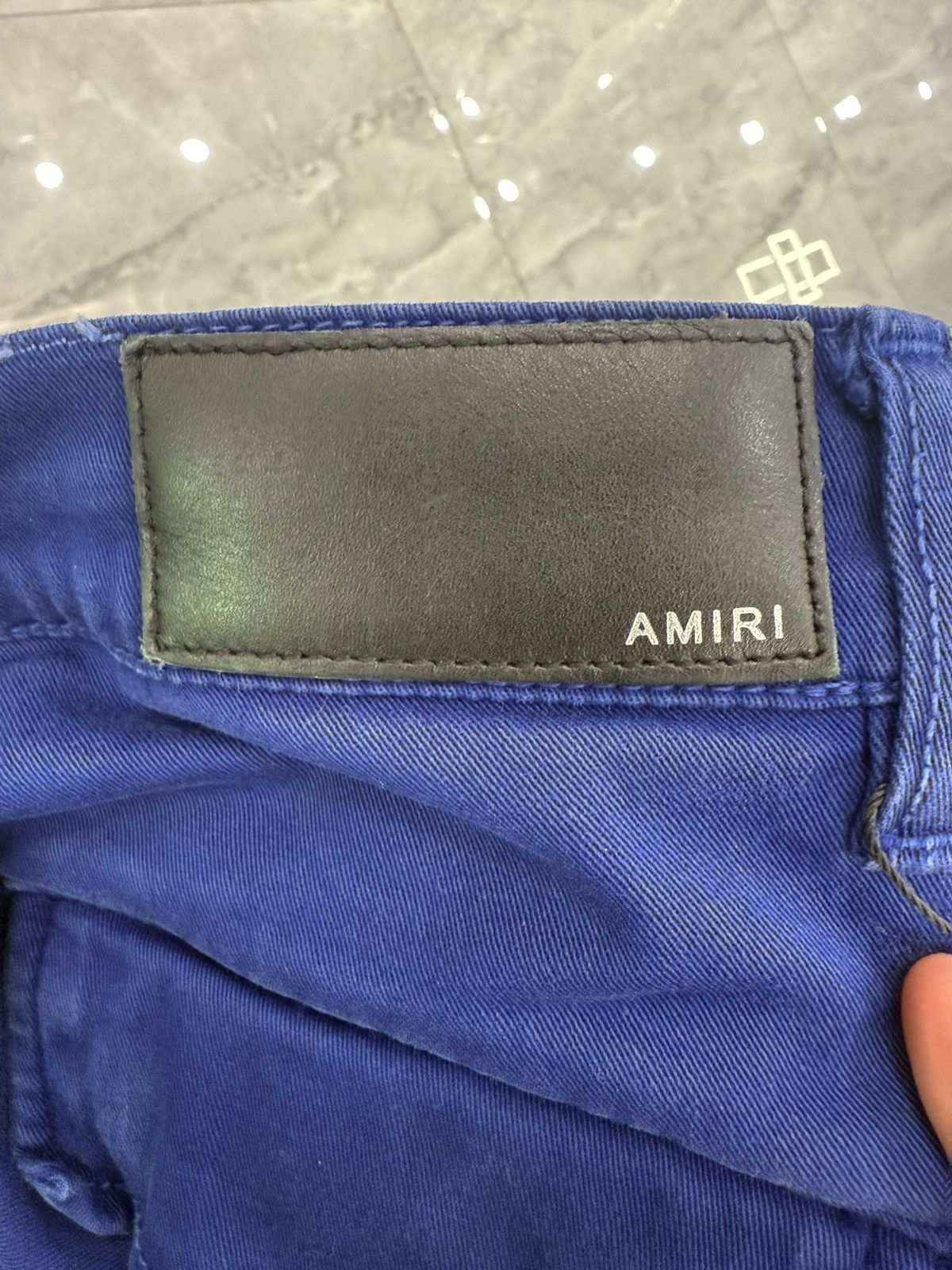 Amiri Amiri Blue Cargo Jeans Size US 33 - 8 Thumbnail
