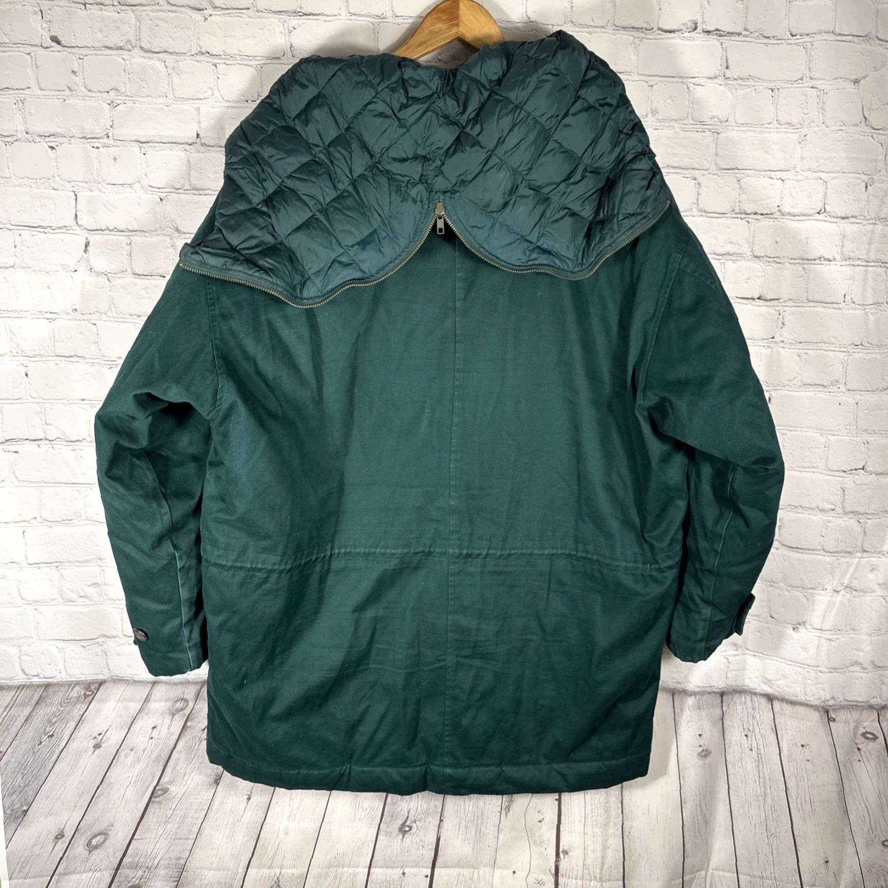Eddie Bauer Eddie Bauer Parka Jacket Mens M Goose Down Hooded Arctic Green Cotton Canvas 90s Outdoor Casual Workwear Hiking Skiing Walking Size US M / EU 48-50 / 2 - 5 Thumbnail