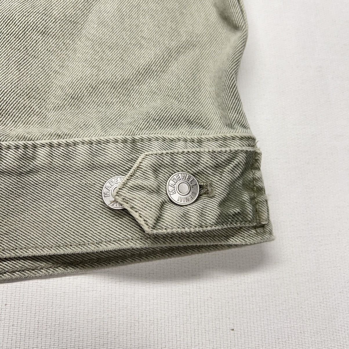 Madewell Madewell Jean Jacket Green Chore Denim Coat Faded Pockets Size M / US 6-8 / IT 42-44 - 14 Thumbnail