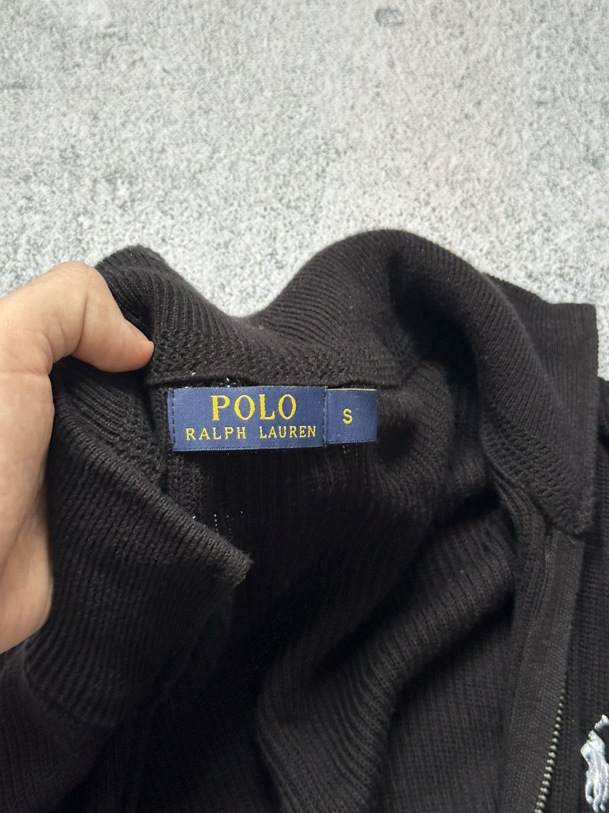Polo Ralph Lauren Polo Ralph Lauren Tight-Knit Zip Sweater Black Classic Fit Size US S / EU 44-46 / 1 - 8 Thumbnail