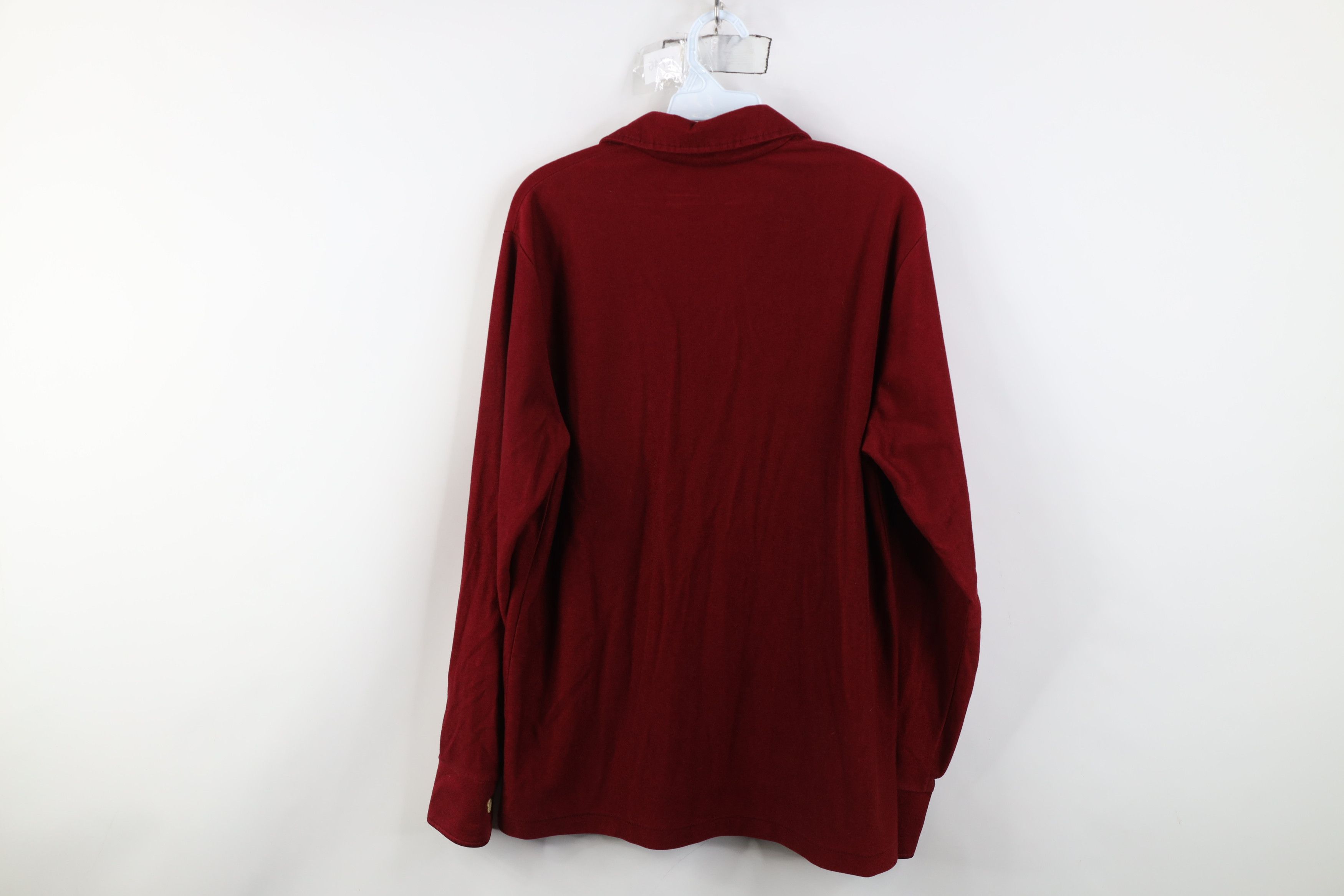 Vintage Vintage 70s Streetwear Long Sleeve Rugby Polo Shirt Red USA Size US M / EU 48-50 / 2 - 10 Thumbnail