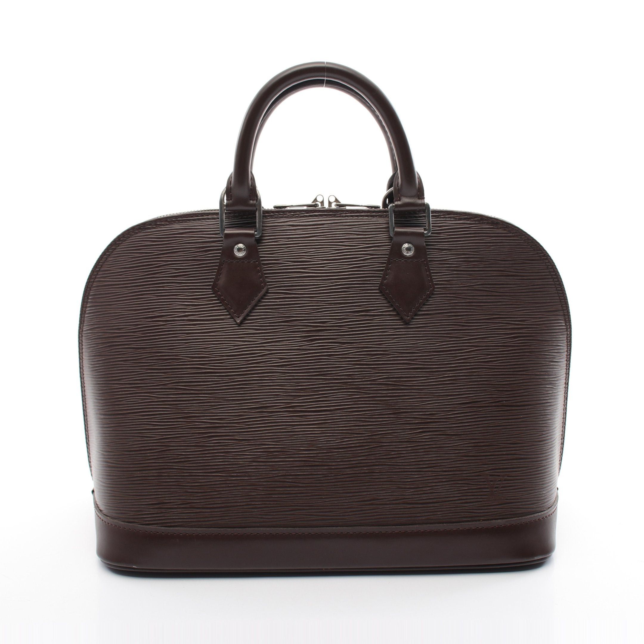 Louis Vuitton Louis Vuitton Alma Epi Mocha Handbag Leather Dark Brown Size ONE SIZE - 1 Thumbnail