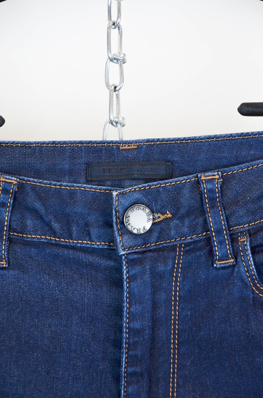 Prada PRADA Jeans Blue Denim Cropped Length - 26 Size 26" / US 2 / IT 38 - 7 Thumbnail