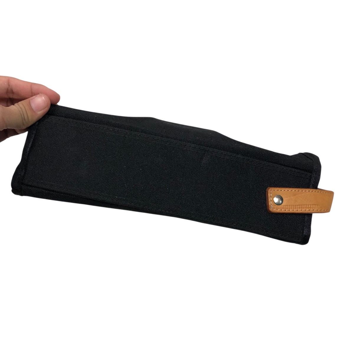 Jean Charles De Castelbajac 📌Rich Black Vintage Pouch Bag Leather Hand Castelbajac Size ONE SIZE - 13 Thumbnail