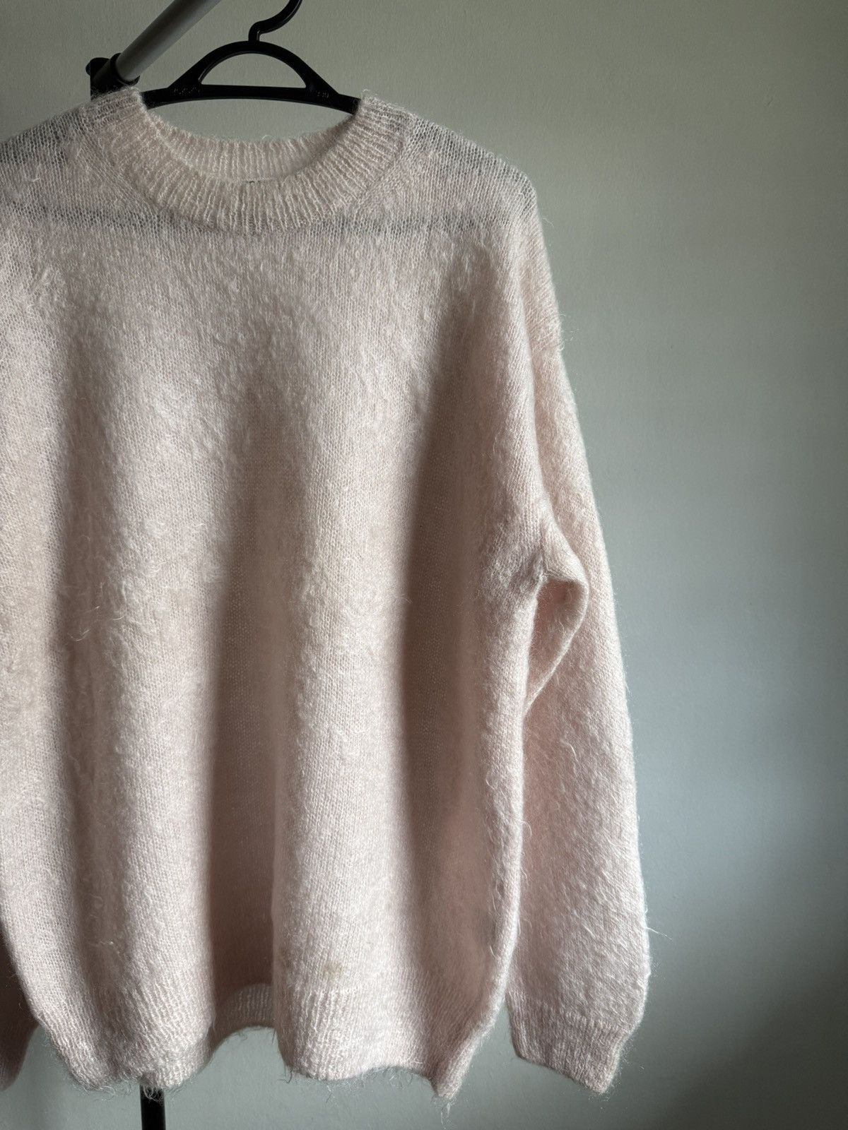 Auralee Auralee Brushed Super Kid Mohair Knit sweater light pink Size L / US 10 / IT 46 - 2 Thumbnail