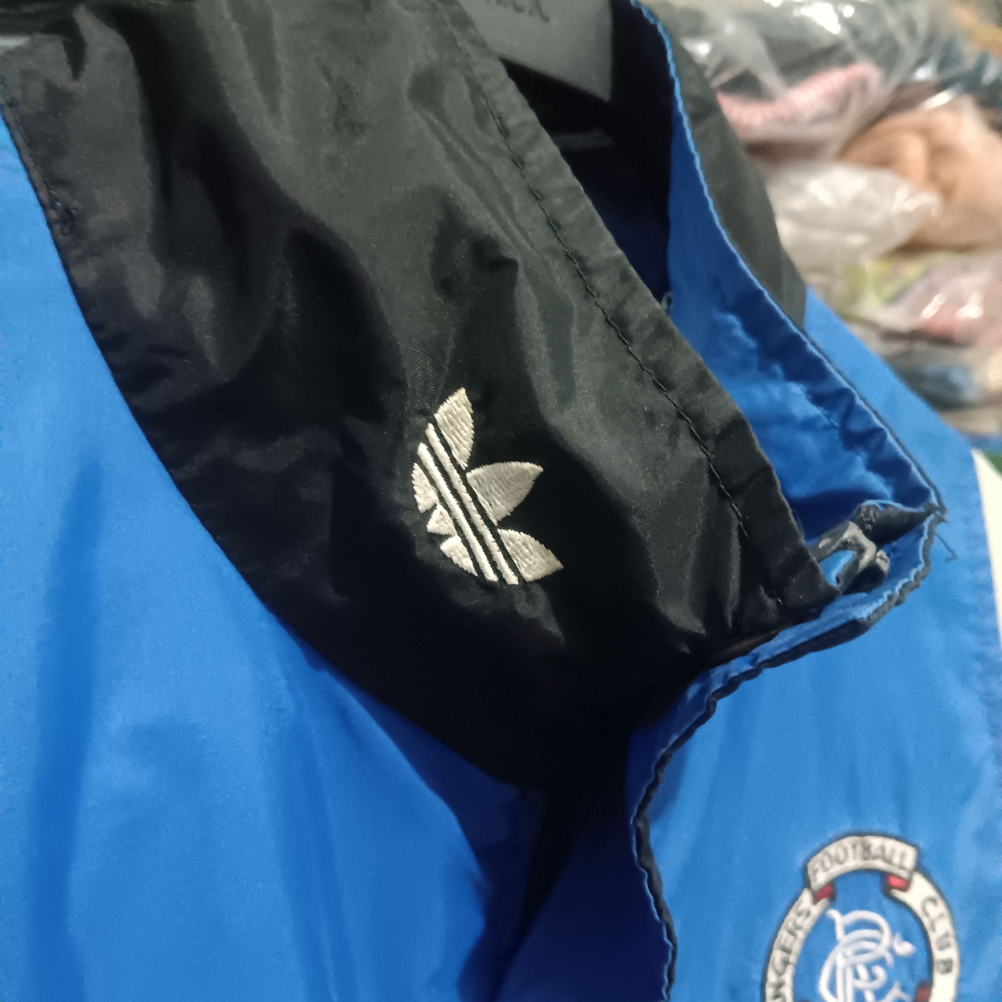 Vintage Vintage Adidas Rangers FC jacket Size US XL / EU 56 / 4 - 4 Thumbnail