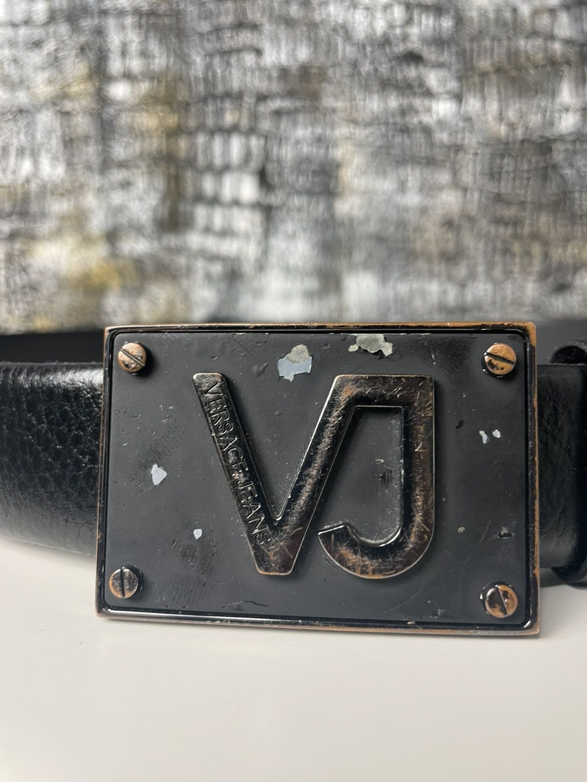 Versace VERSACE LEATHER BELT Y2K LEATHER BLACK Size ONE SIZE - 6 Thumbnail