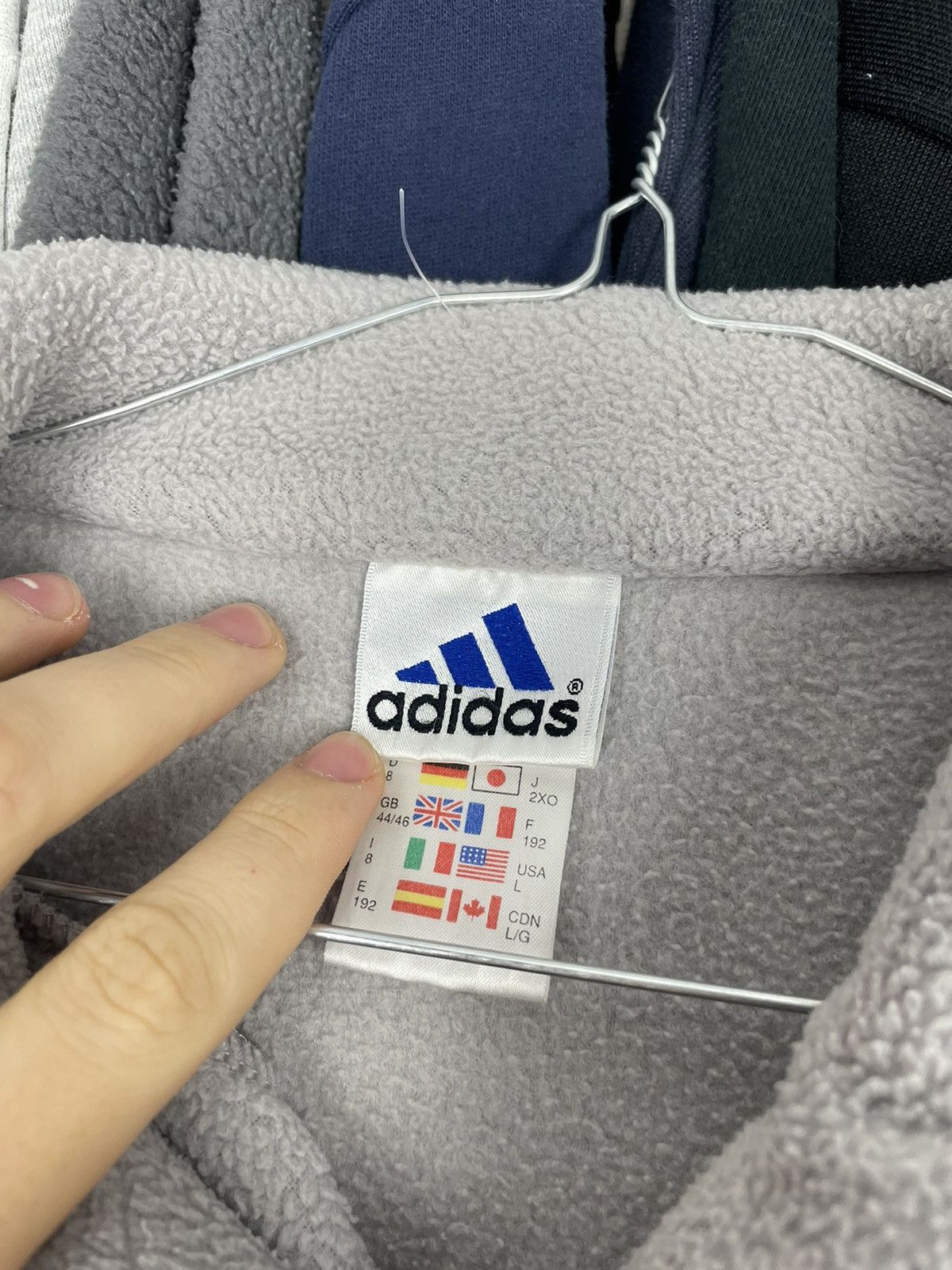 Adidas × Vintage Adidas vintage 90s fleece logo retro sweatshirt Size US XL / EU 56 / 4 - 2 Thumbnail