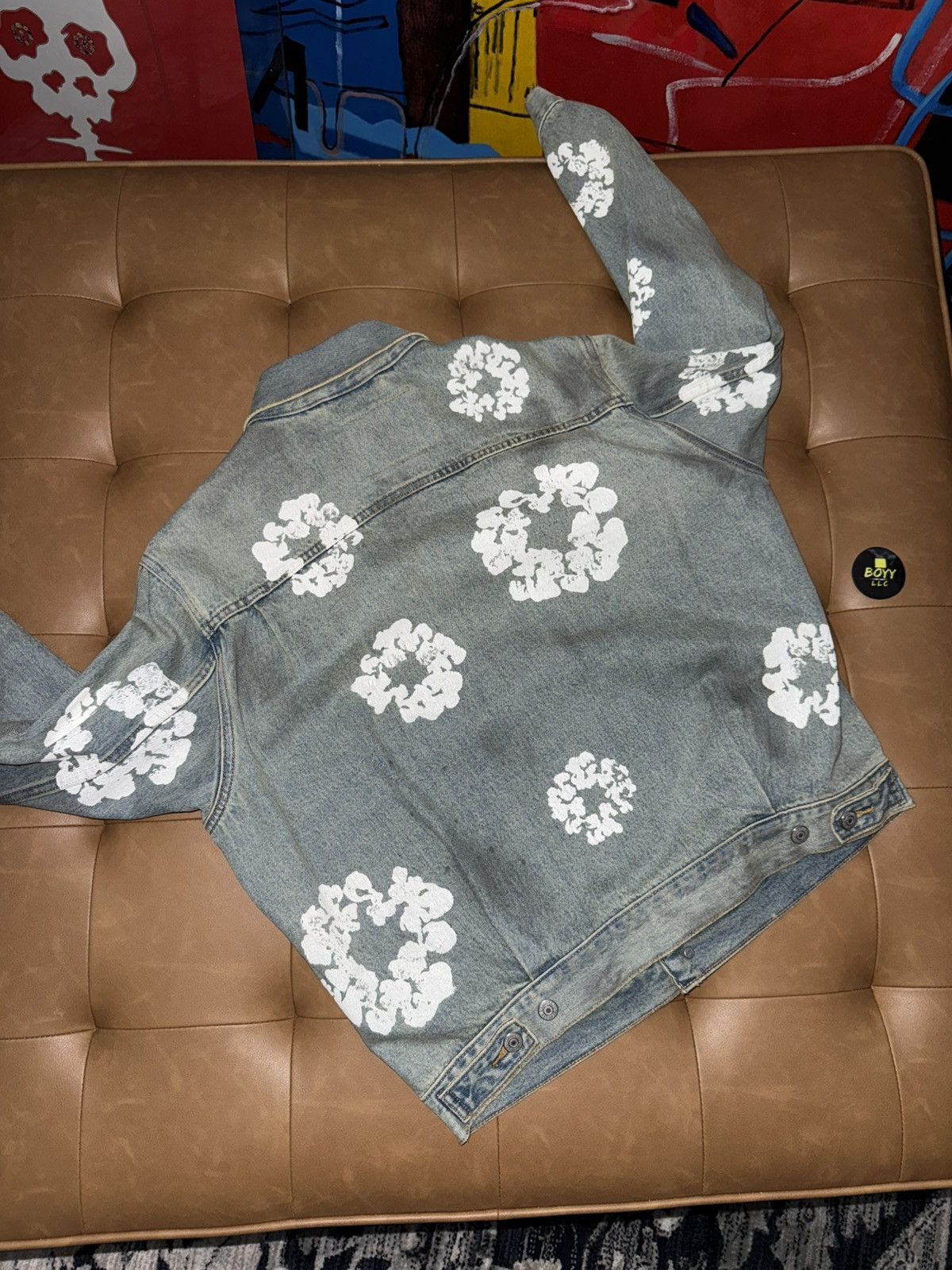 DENIM TEARS Wreath denim jacket Size US M / EU 48-50 / 2 - 5 Thumbnail