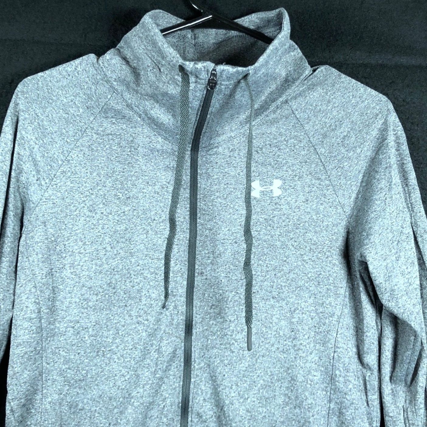 Under Armour Under Armour Womens Jacket Gray Full Zip Up High Neck Loose Fit Heat Gear Small Size S / US 4 / IT 40 - 2 Thumbnail