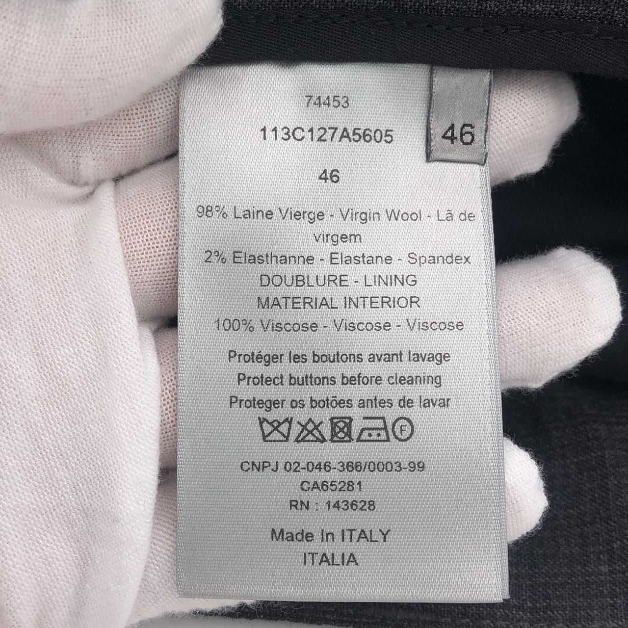 Dior Dior Solid Color High Waist Straight Casual Pants K26WX Size US 32 / EU 48 - 6 Thumbnail