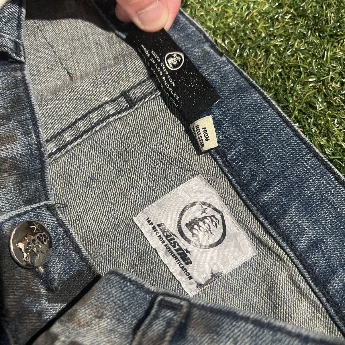 HELLSTAR Hellstar Blue Ripped Jeans Size Small (30-32) Size US 30 / EU 46 - 5 Thumbnail