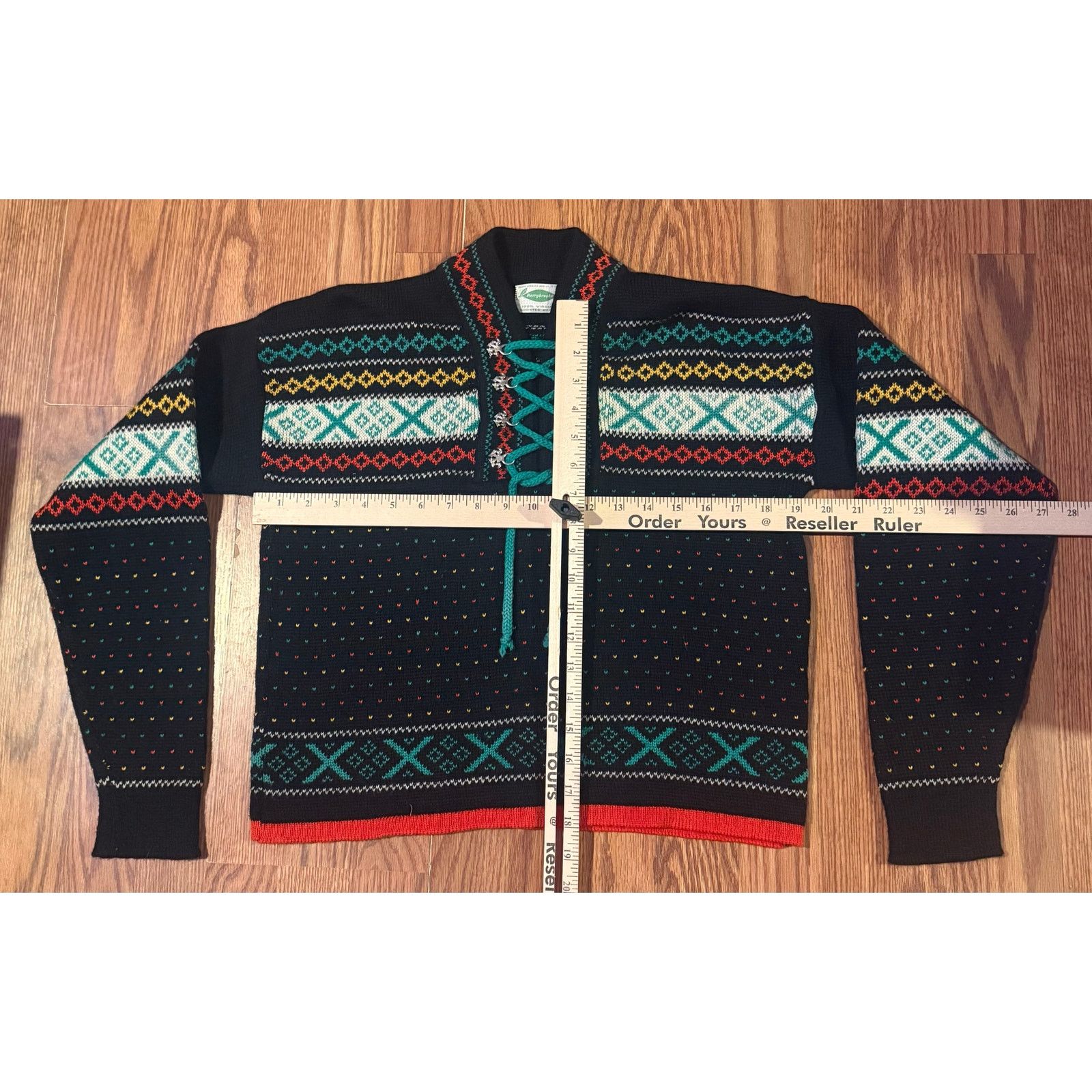 Other Vintage Berrybrooke Wool LaceUp Sweater 100% Virgin Wool Size US M / EU 48-50 / 2 - 4 Thumbnail