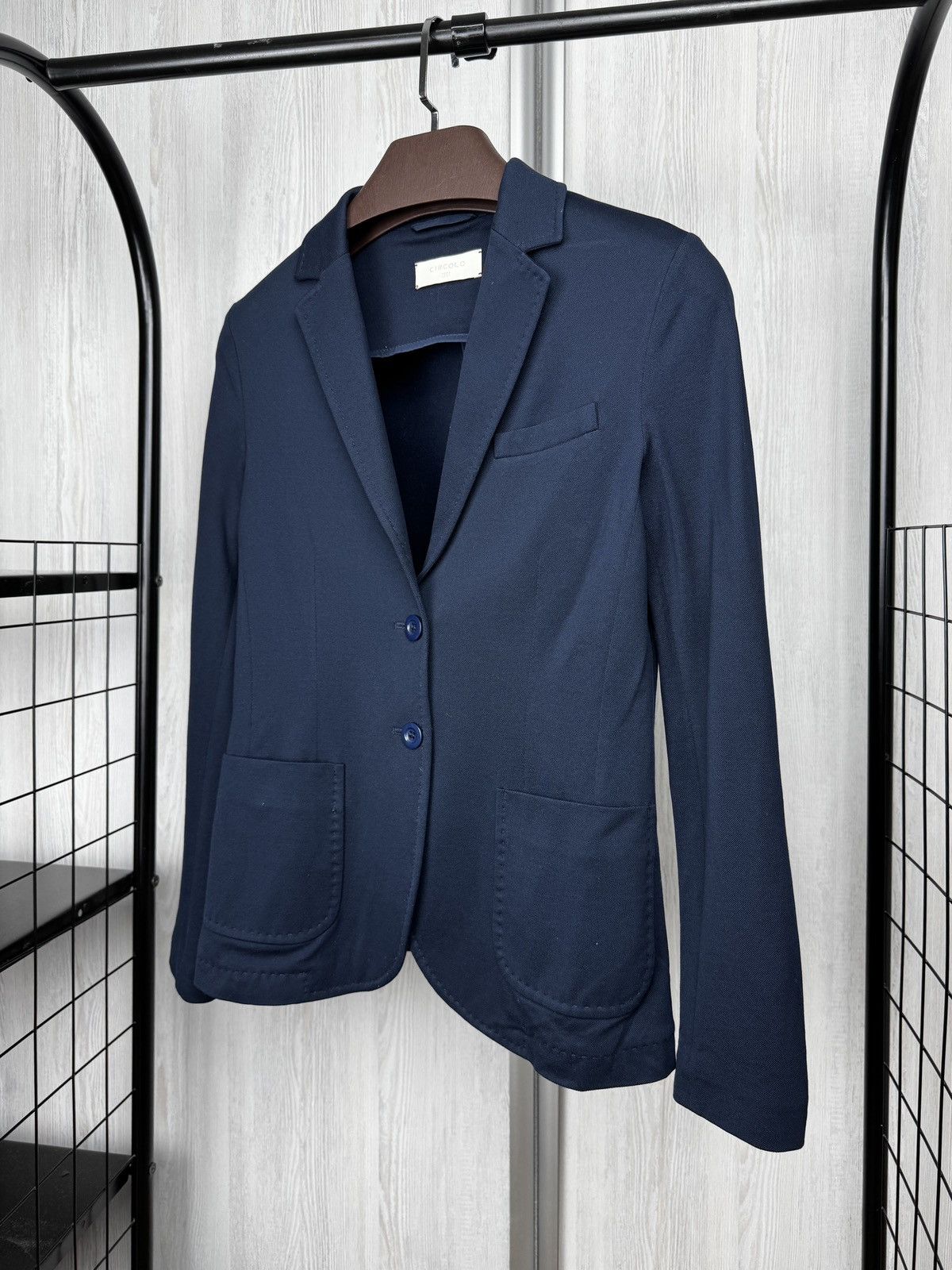 Circolo 1901 Circolo 1901 Premium basic cotton navy blue 2 buttons blazer Size M / US 6-8 / IT 42-44 - 5 Thumbnail