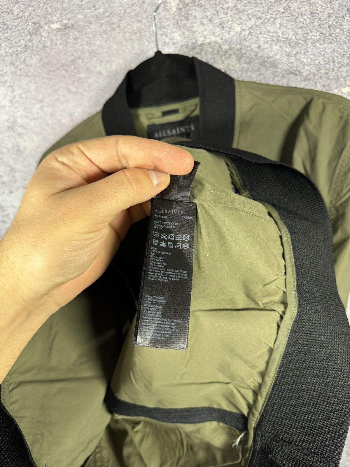 Allsaints Allsaints Sonne Bomber Nylon Men’s MJ017Q Light Jacket S sz Size US S / EU 44-46 / 1 - 12 Thumbnail