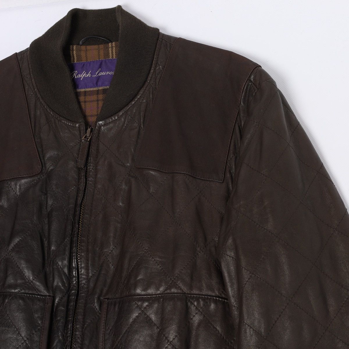 Ralph Lauren Purple Label Ralph Lauren Purple Label Lambskin Leather Bomber Jacket Size US M / EU 48-50 / 2 - 24 Thumbnail
