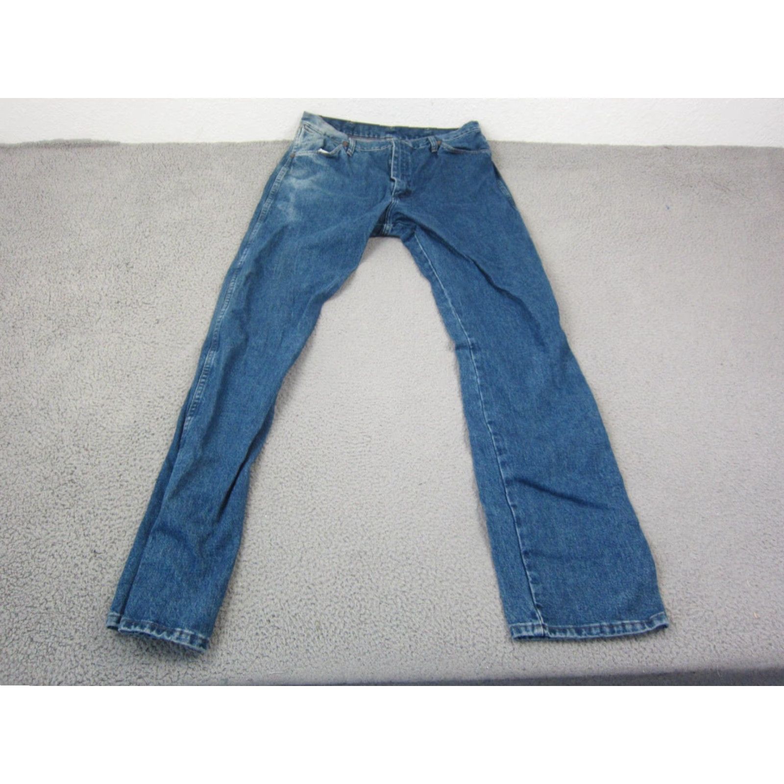 Wrangler VINTAGE Wrangler Jeans Mens 36x36 Blue Cowboy Cut Original Fit 13MWZ Denim Straight Size US 36 / EU 52 - 4 Thumbnail