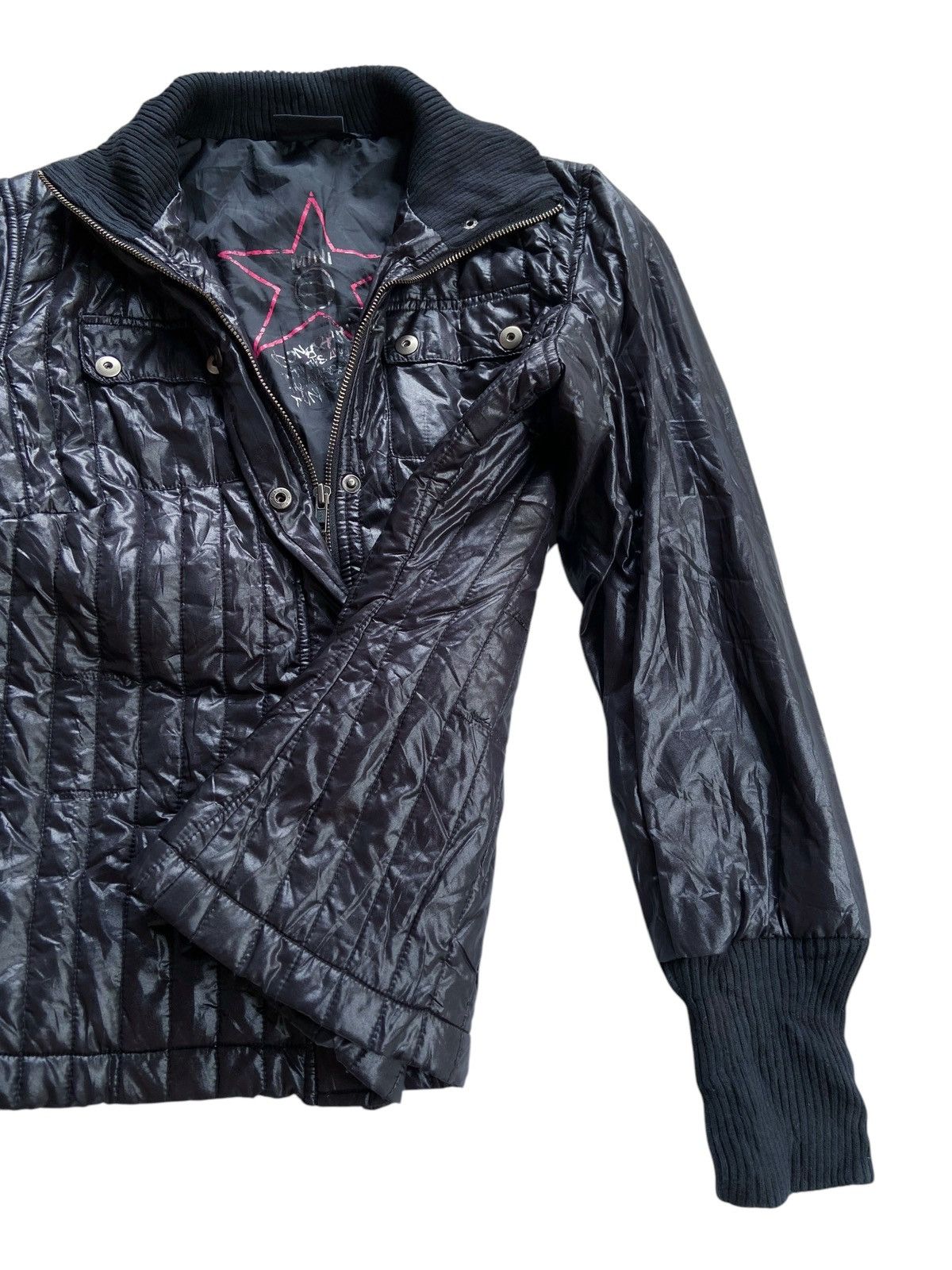 Japanese Brand MINI CHOPPER CAR BLACK CASUAL ZIP JACKET Size US S / EU 44-46 / 1 - 3 Thumbnail