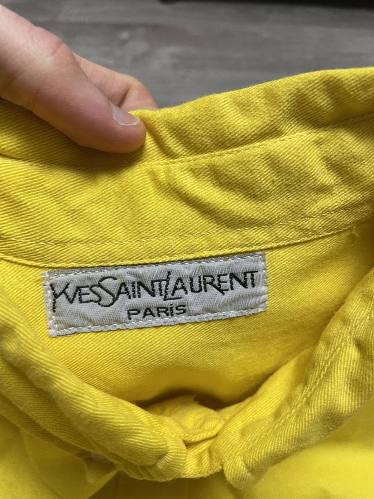 Yves Saint Laurent Vintage Yves Saint Laurent Paris YSL Heavy Long Sleeve Shirt Size US L / EU 52-54 / 3 - 15 Thumbnail