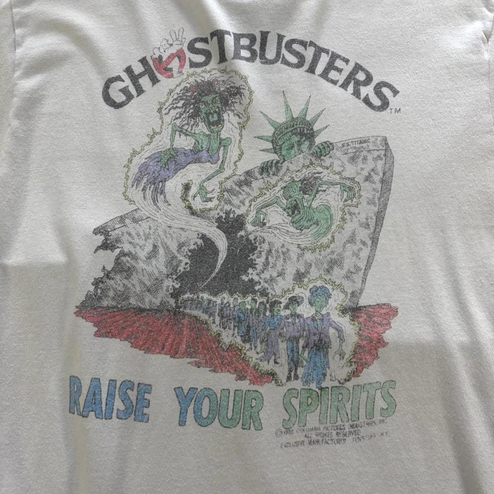 Vintage 1988 Ghost Busters Movie Promo Tee Size US M / EU 48-50 / 2 - 2 Thumbnail